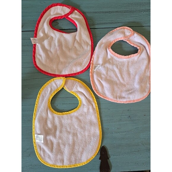 Sesame Street Terry Bibs - Baby Elmo, Big Bird Loop Closure 7.5 W × 9 L, Infant - Picture 6 of 13